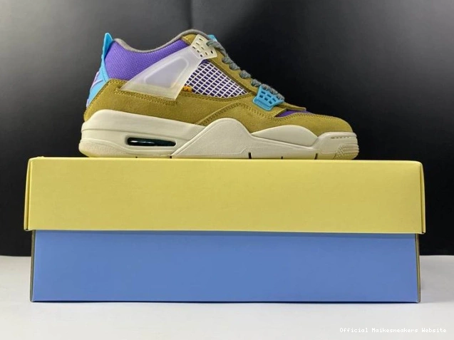 Official Maikesneakers x SP Union DJ5718-300 Air Jordan Moss 4 Desert 0803